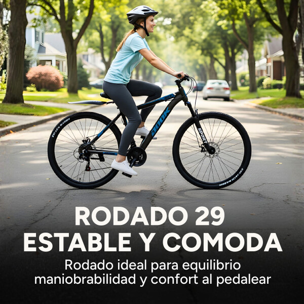 Bicicleta Jook Montaña Rod 29 Freno Disco 21 Velocid Shimano Color Negro Azul