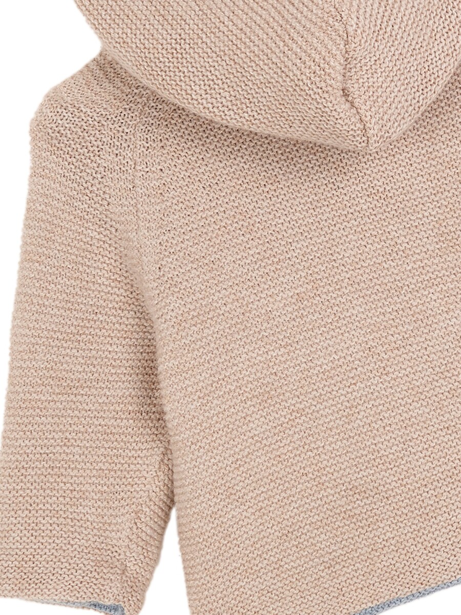 Abrigo De Doble Faz Azul Nuevo Melange