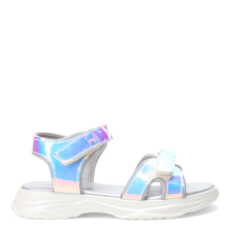 Sandalias de Niña MINI Miss Carol PRAIRE metalizada Plateado