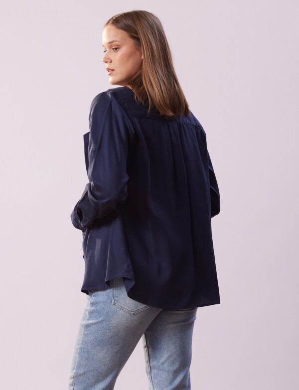 Camisa Bolsillos MARINO