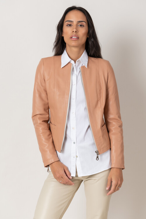 CHAQUETA AMBAR NUDE