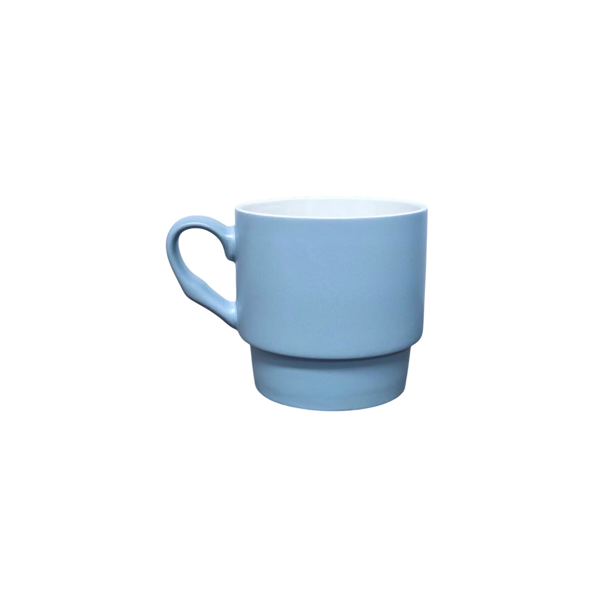 Taza Cerámica Pastel con Base Ancha – 350ml - Celeste 