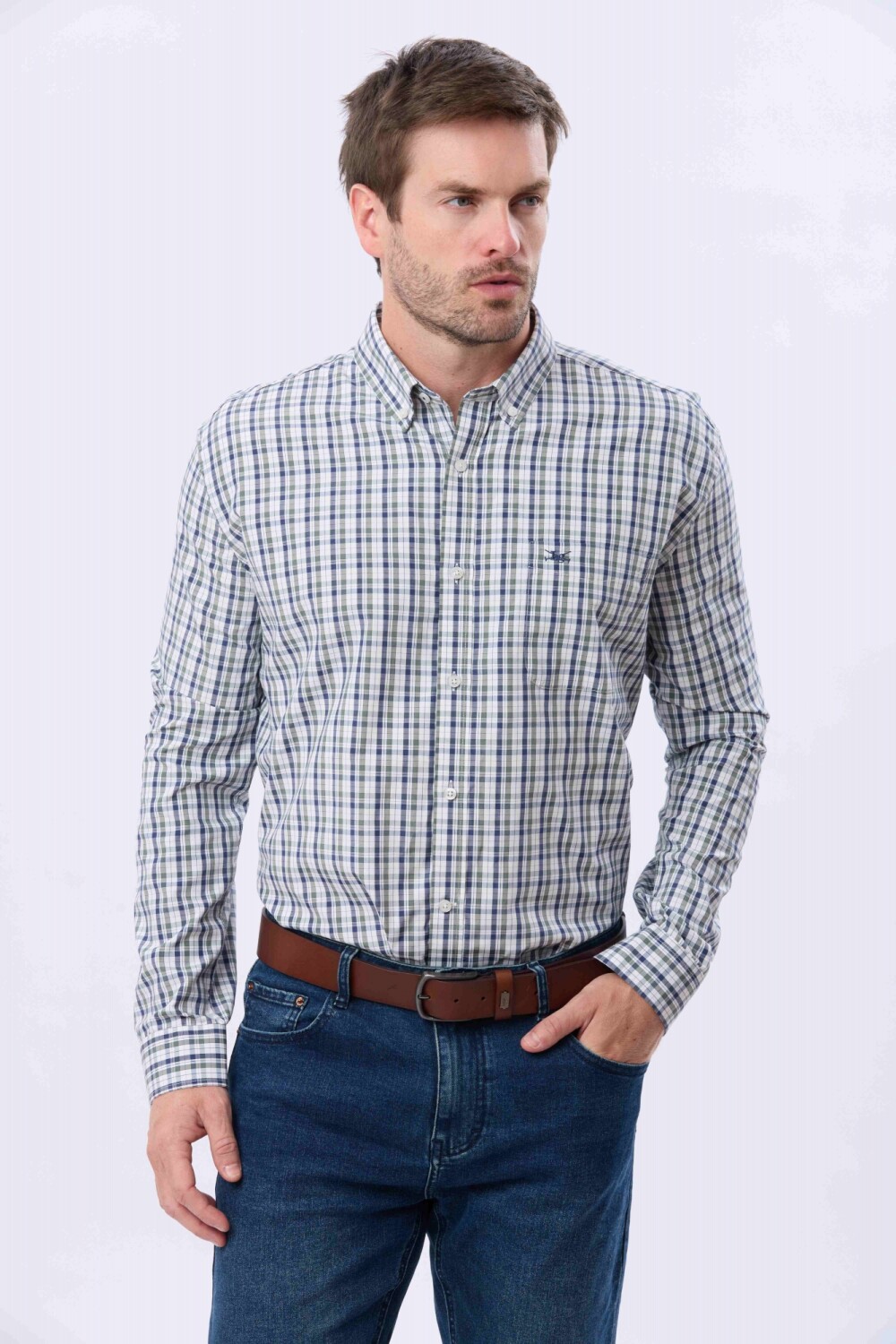 CAMISA CUADROS Azul