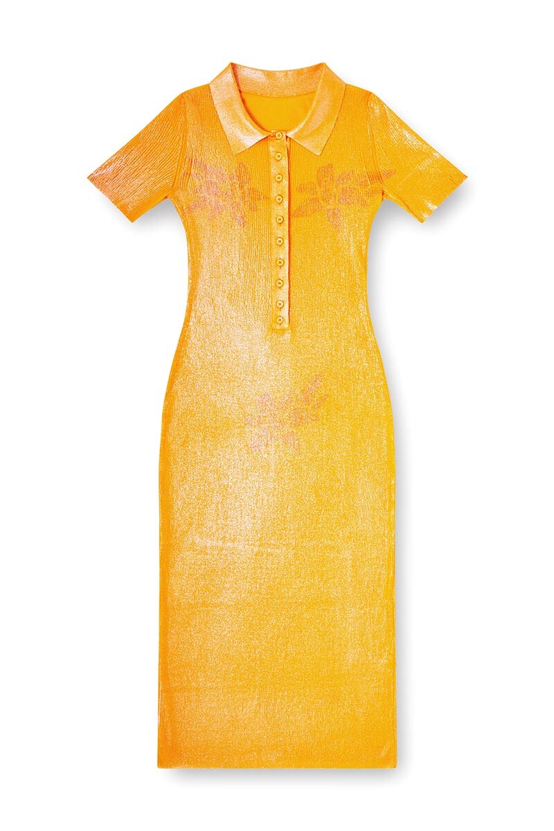 Vestido Para Mujer M-Orange-Kg Dress Naranja