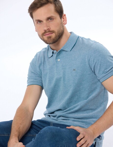REMERA POLO LISA PIQUÉ Petroleo