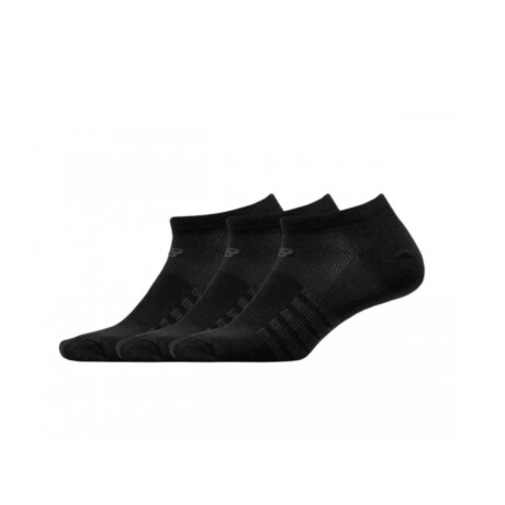 Medias N032 X3 Media invisible Unisex Negro