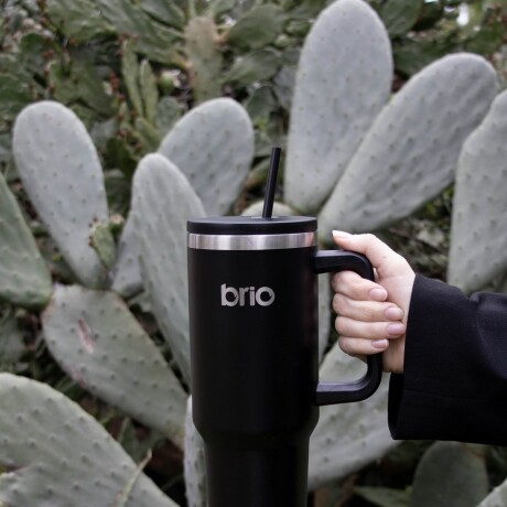 Vaso Térmico brio Con Tapa Sorbito Cup 360 1200ml Negro