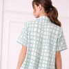 Camisa Maternal Pupa – Viscosa suave con bolsillos prácticos Estampa Verde