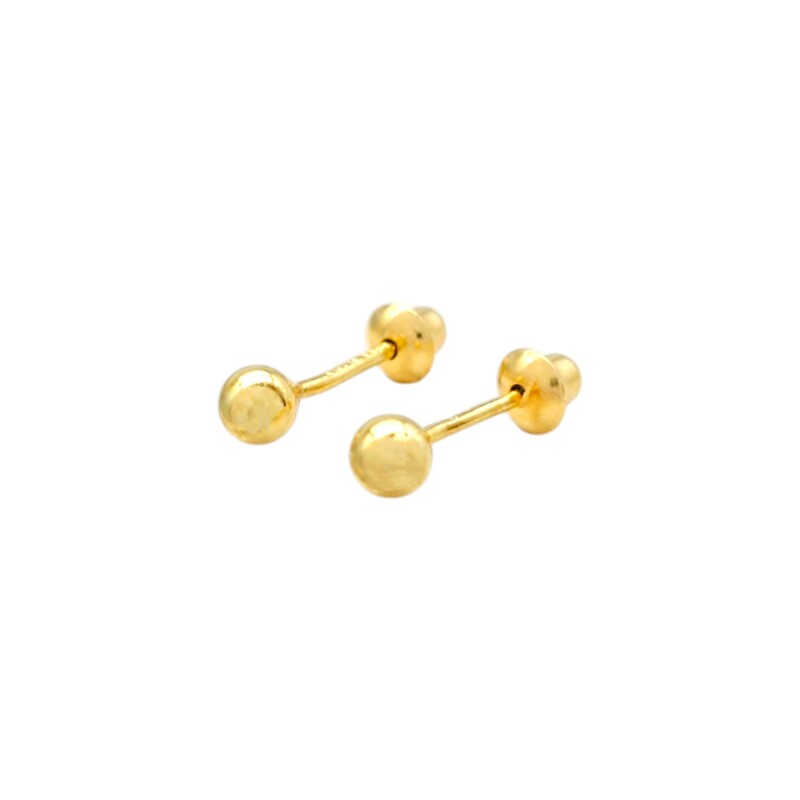 Abridores Bolita-Oro 18k-Sin piedra-AB9534 sinpiedra