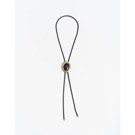 Collar Largo Piedra Vintage Dorado