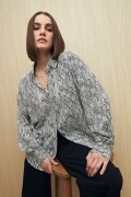 CAMISA ROWAN Negro/Blanco
