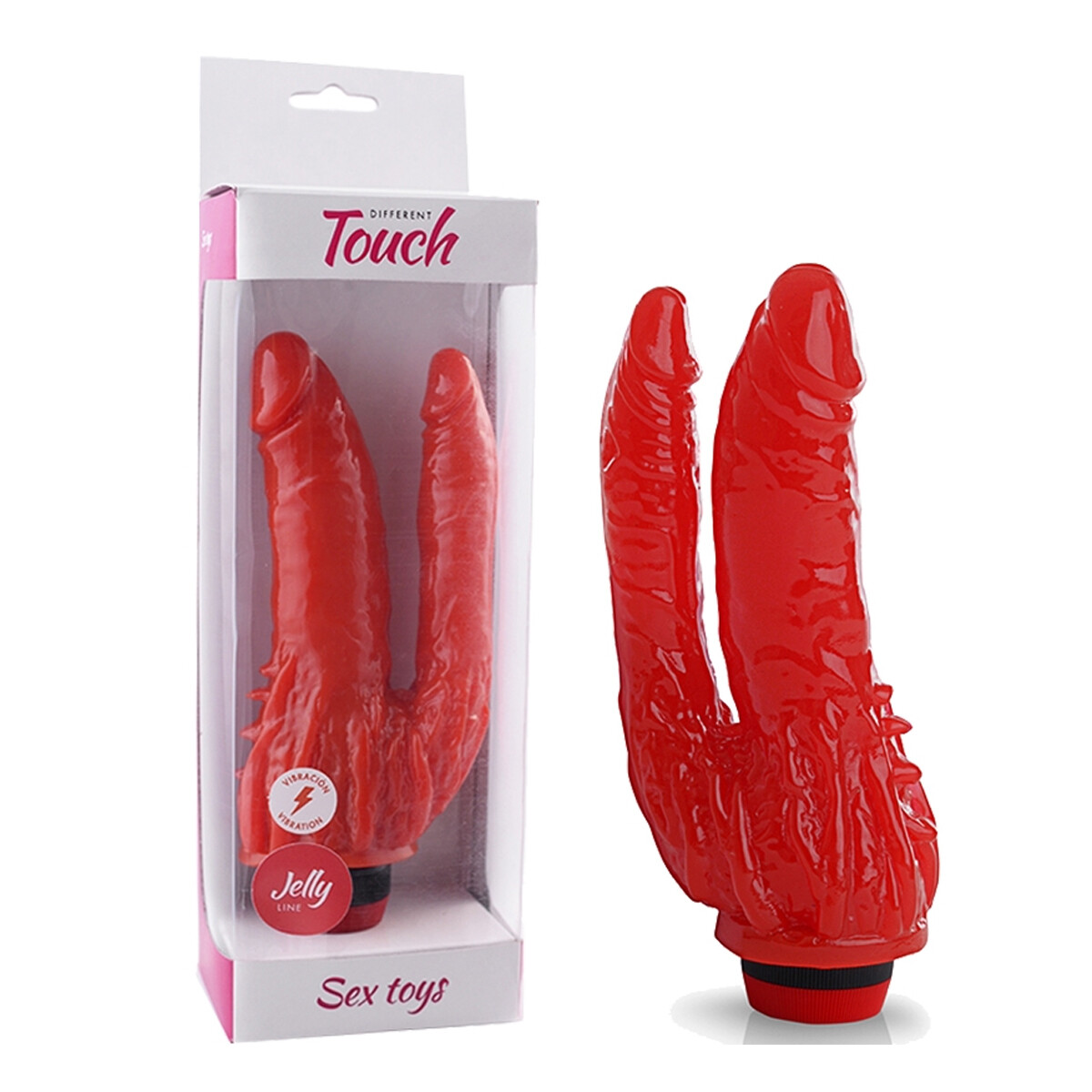 Vibrador Doble Placer - Rojo 