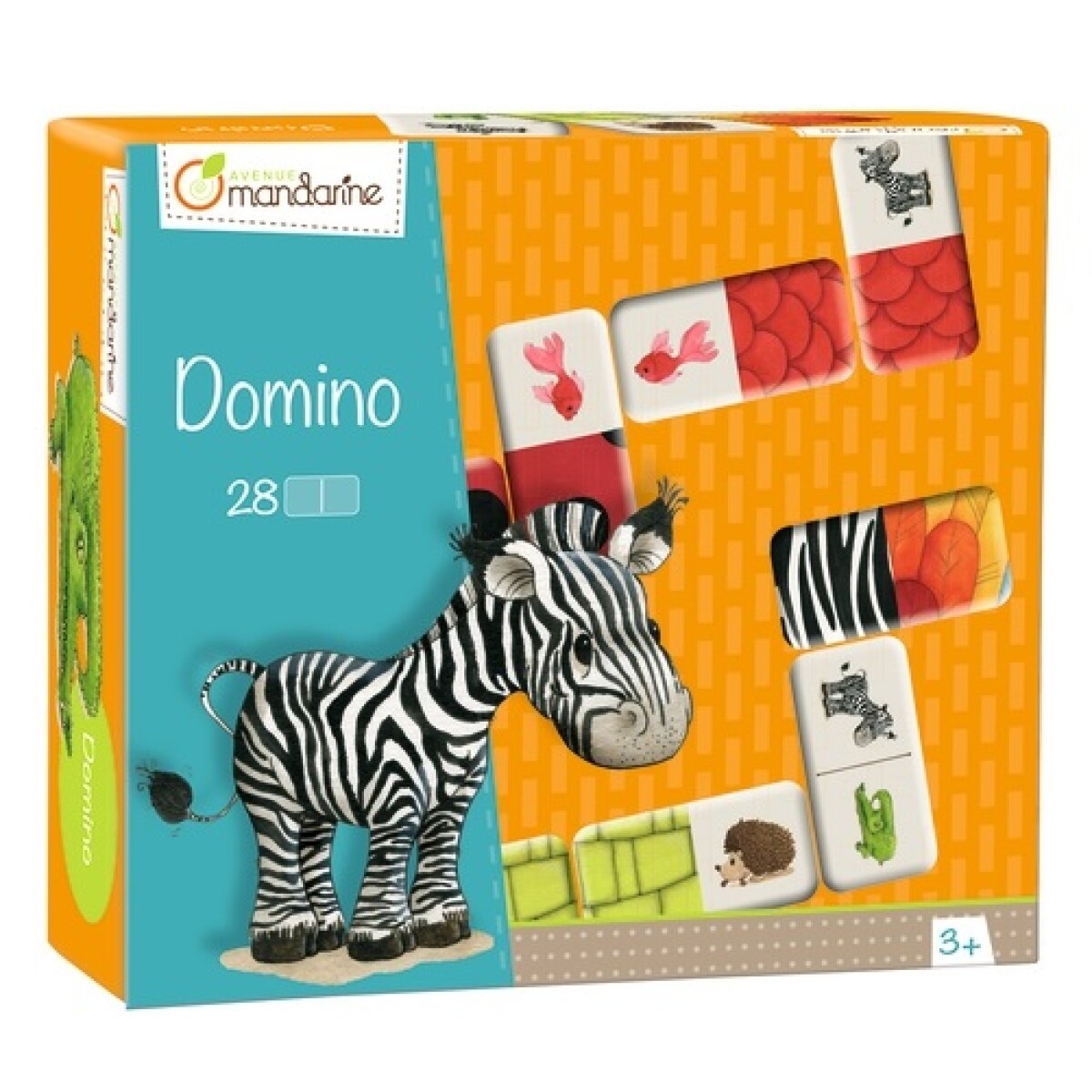 Domino Animals And Text 28 Piezas 