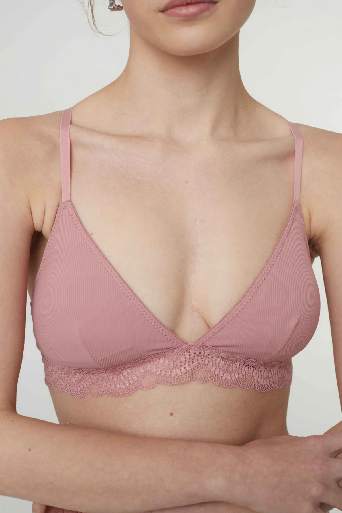 Soutien Triangular Ginebra Rosa Viejo