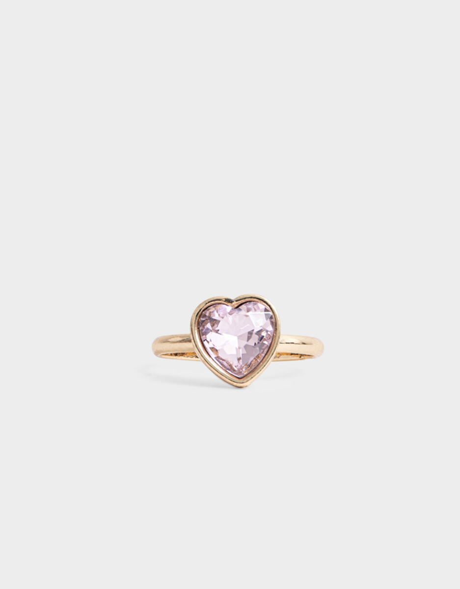 Anillo Con Corazón De Strass 