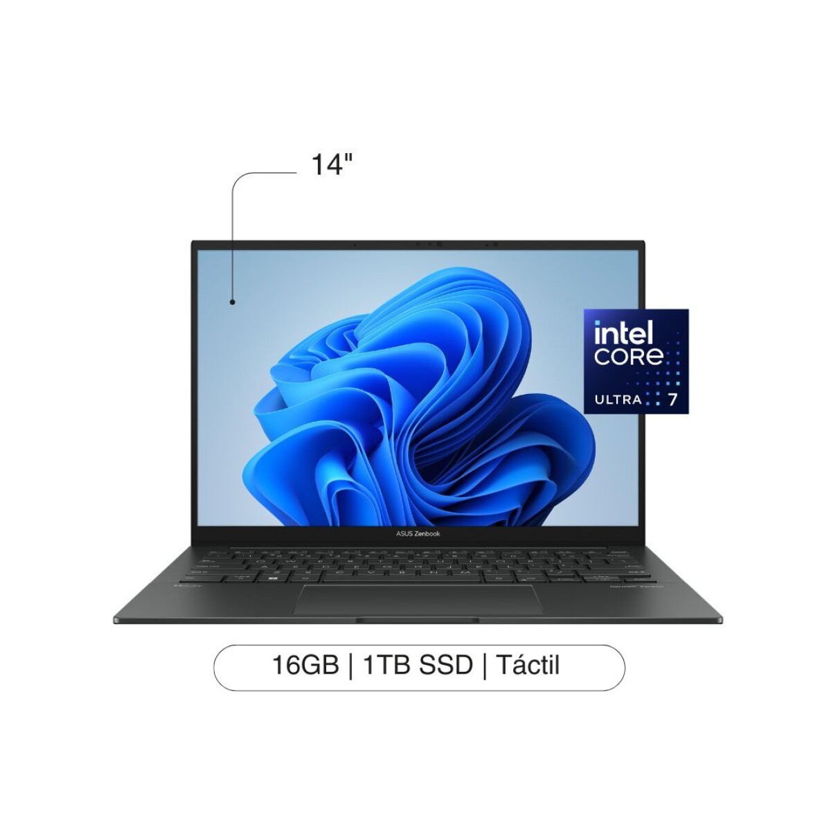 Notebook ASUS Zenbook Q425MA-U71TB 14' OLED Touch 1TB / 16GB Core Ultra 7 