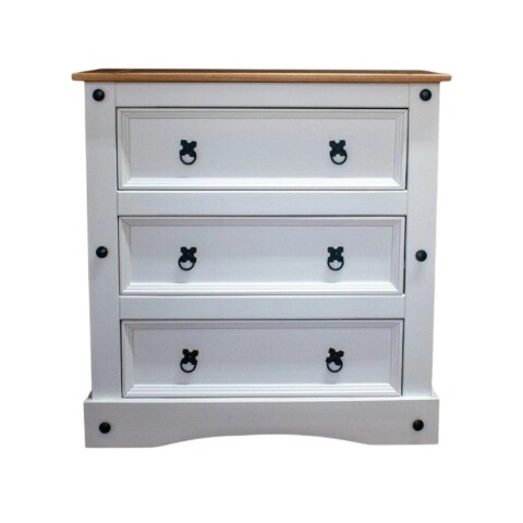 COMODA 3 CAJONES CERA BLANCO P2601 COMODA 3 CAJONES CERA BLANCO P2601