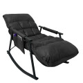 Sillón Mecedor Santorin Microfibra Negro