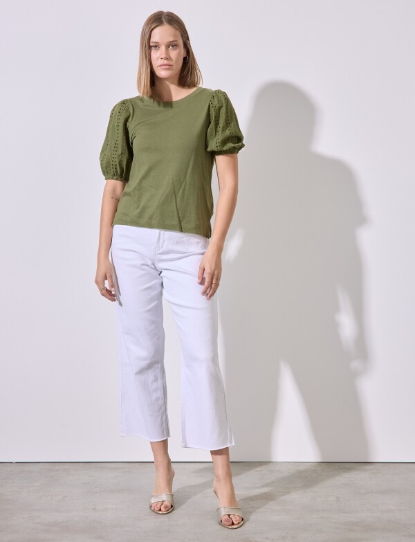 Blusa Broderie VERDE