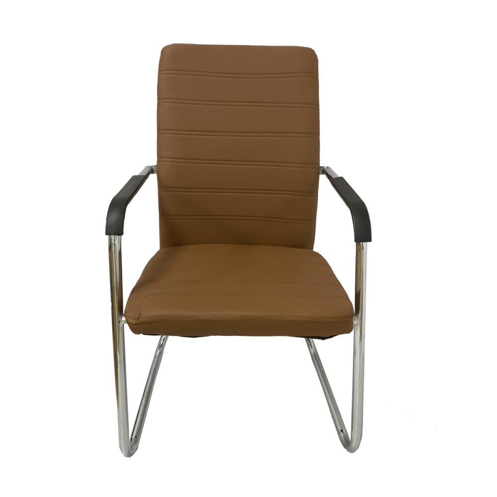 Silla fija eco cuero modelo Fix Marrón