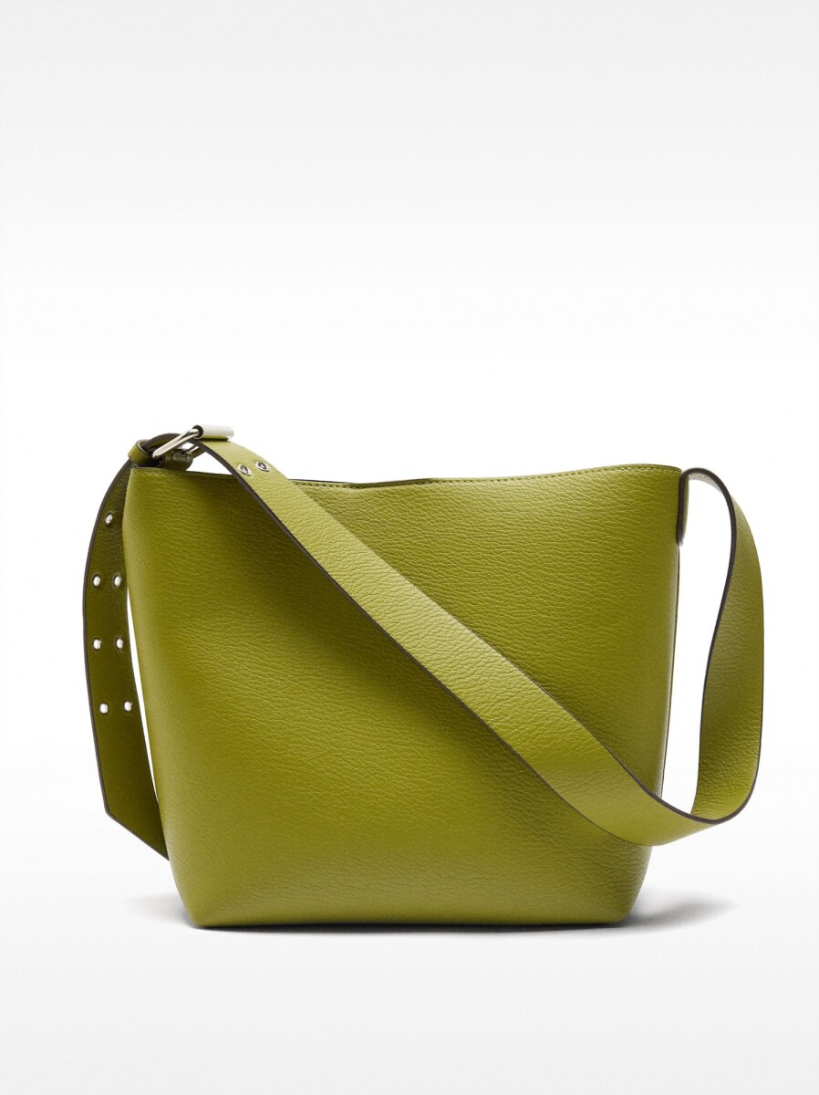 Bolso De Hombro Asa Con Tachuelas - verde 