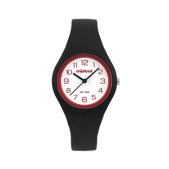 Reloj Mistral Deportivo Silicona Negro 0