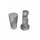 Barrote cortina de metal 2,5 m + 3 Soportes PLATEADO