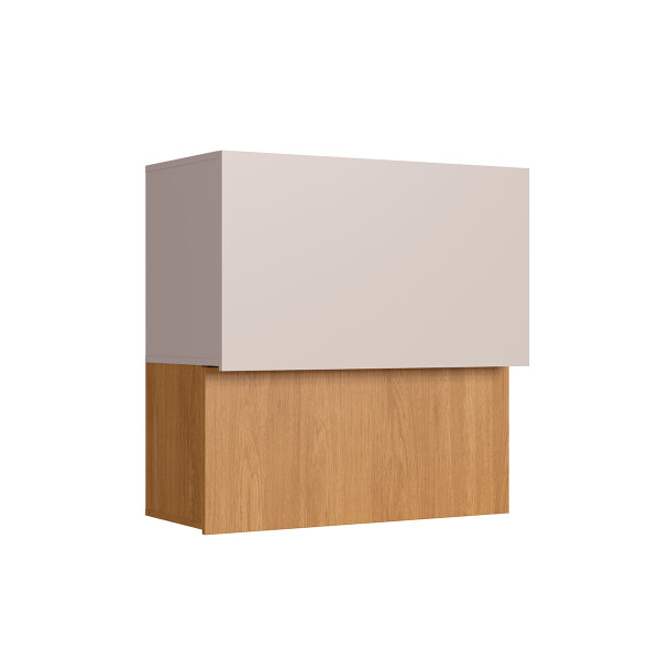 ORGANIC MÓDULO AEREO 2 NIVELES BLANCO/MADERA 2 PUERTAS 0.80M COLOR NATURE/SAND Organic Módulo Aereo 2 Niveles Blanco/madera 2 Puertas 0.80m Color Nature/sand