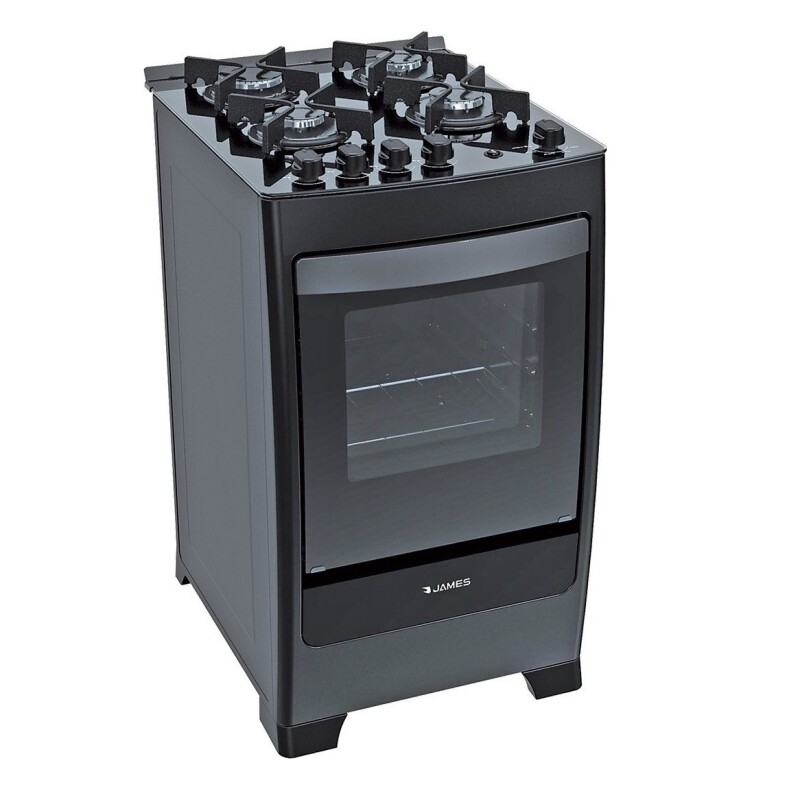 Cocina James A Gas C 700 Negra 4 Hornallas Cocina James A Gas C 700 Negra 4 Hornallas