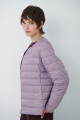 CAMPERA PLUMAS LILA
