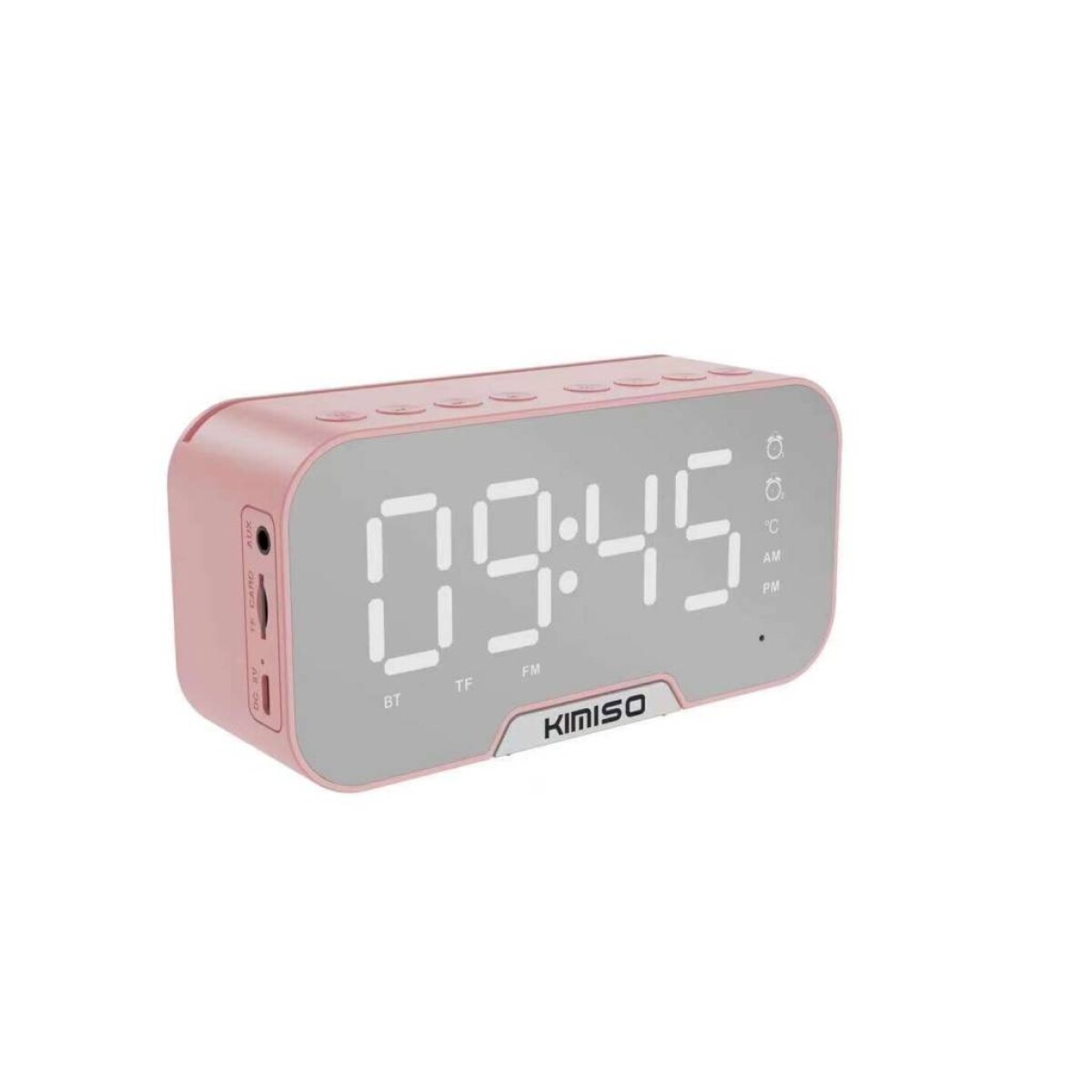 Reloj Despertador Kimiso K10 Parlante Bluetooth Temperatura - Variante Color Rosa 