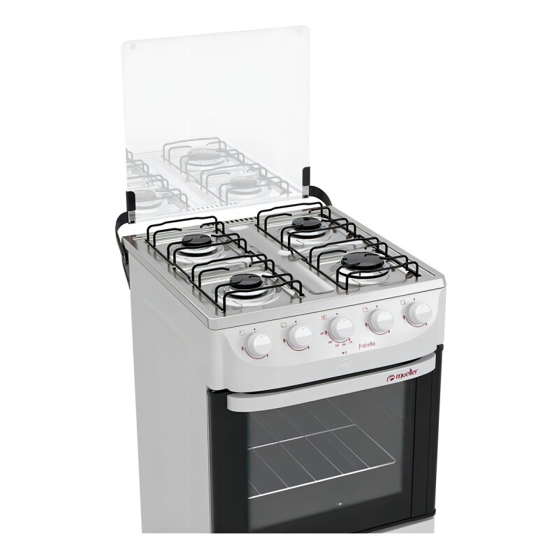 Cocina Mueller Fratello 4B color blanco con puerta con visor Cocina Mueller Fratello 4b Color Blanco Con Puerta Con Visor