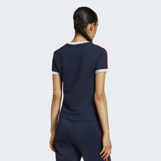 Remera Adidas 3 Stripes Azul