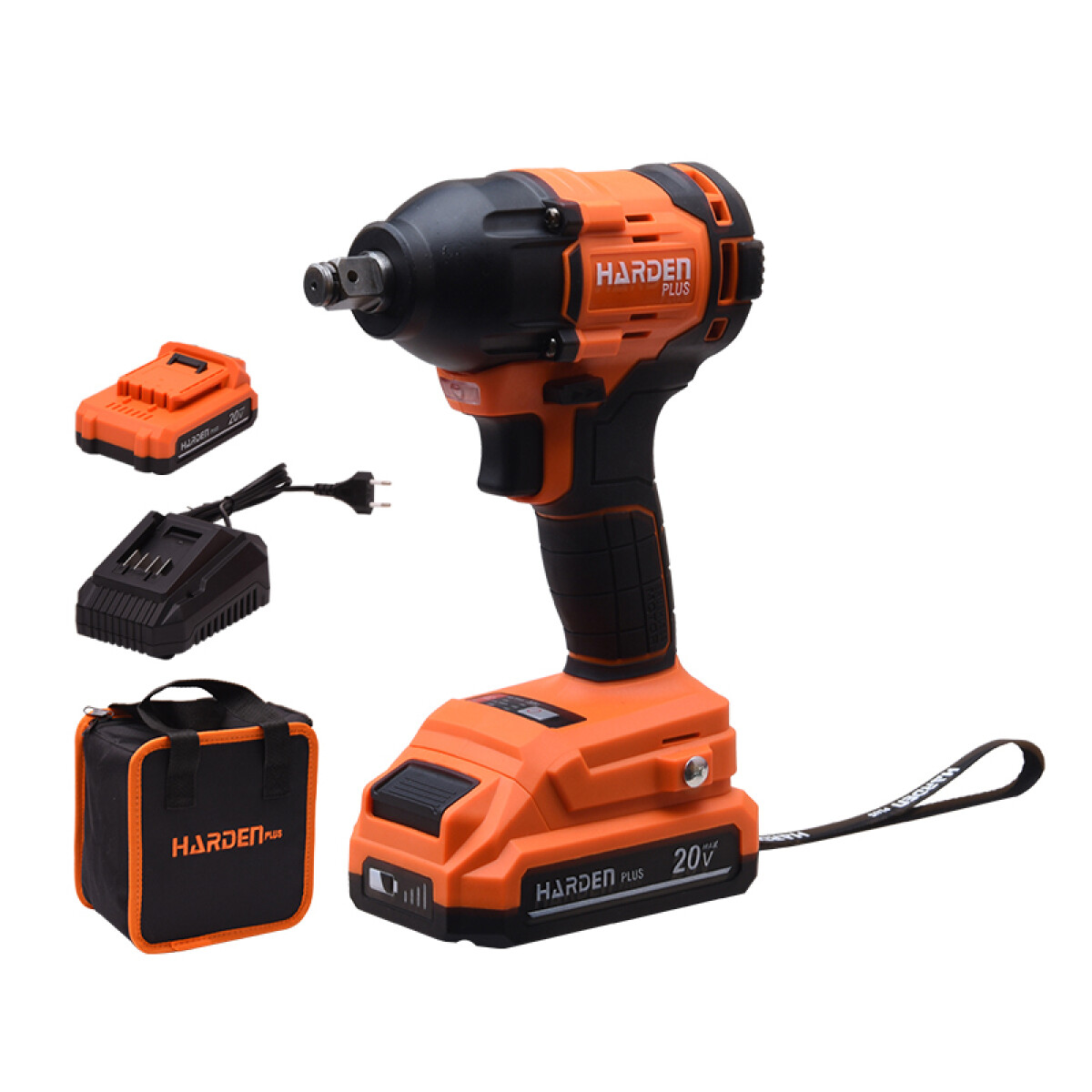 LLAVE DE IMPACTO 20V SIN CARBONES 1/2 2 BAT 2.0 AMP PRO HARD 
