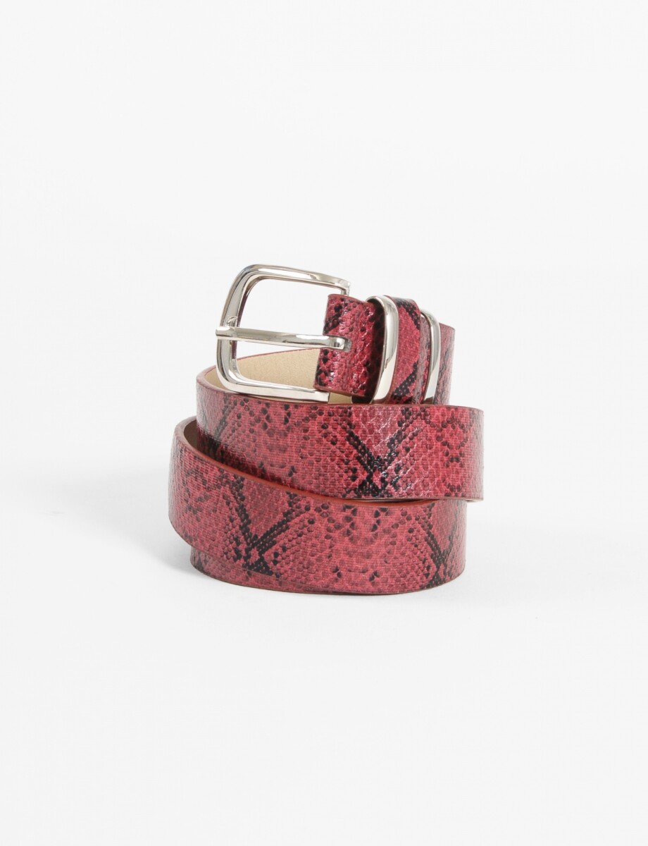Cinturón snake - bordo 