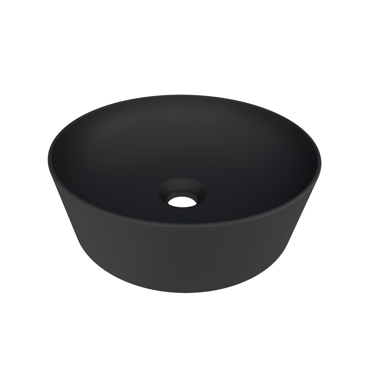 Bacha En Cerámica Modelo Malta Negro 