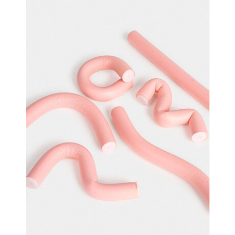 Set De Ruleros Para Pelo Rosa Polvo
