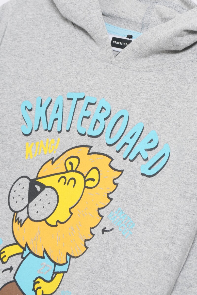 Buzo Skateboard GRIS MELANGE