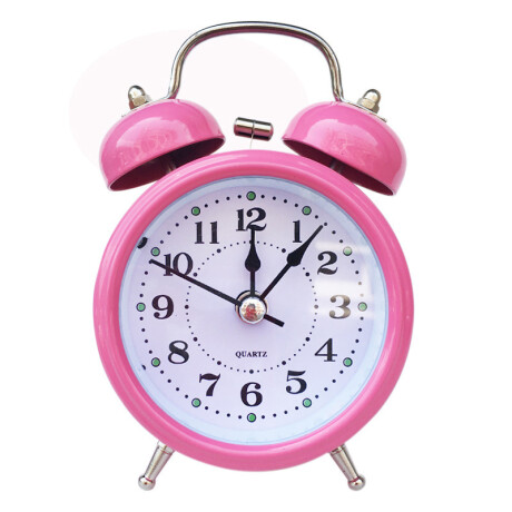 Reloj Despertador Clásico Chico Rosa