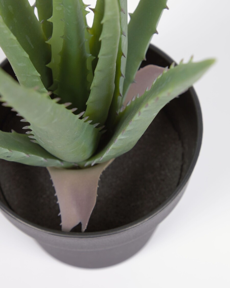 Planta artificial Aloe Vera con maceta negro 36 cm Planta artificial Aloe Vera con maceta negro 36 cm