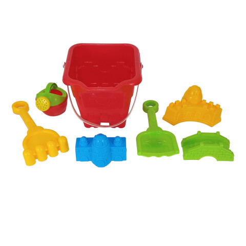 OUTLET Balde castillo con accesorios de playa Outlet Balde Castillo Con Accesorios De Playa