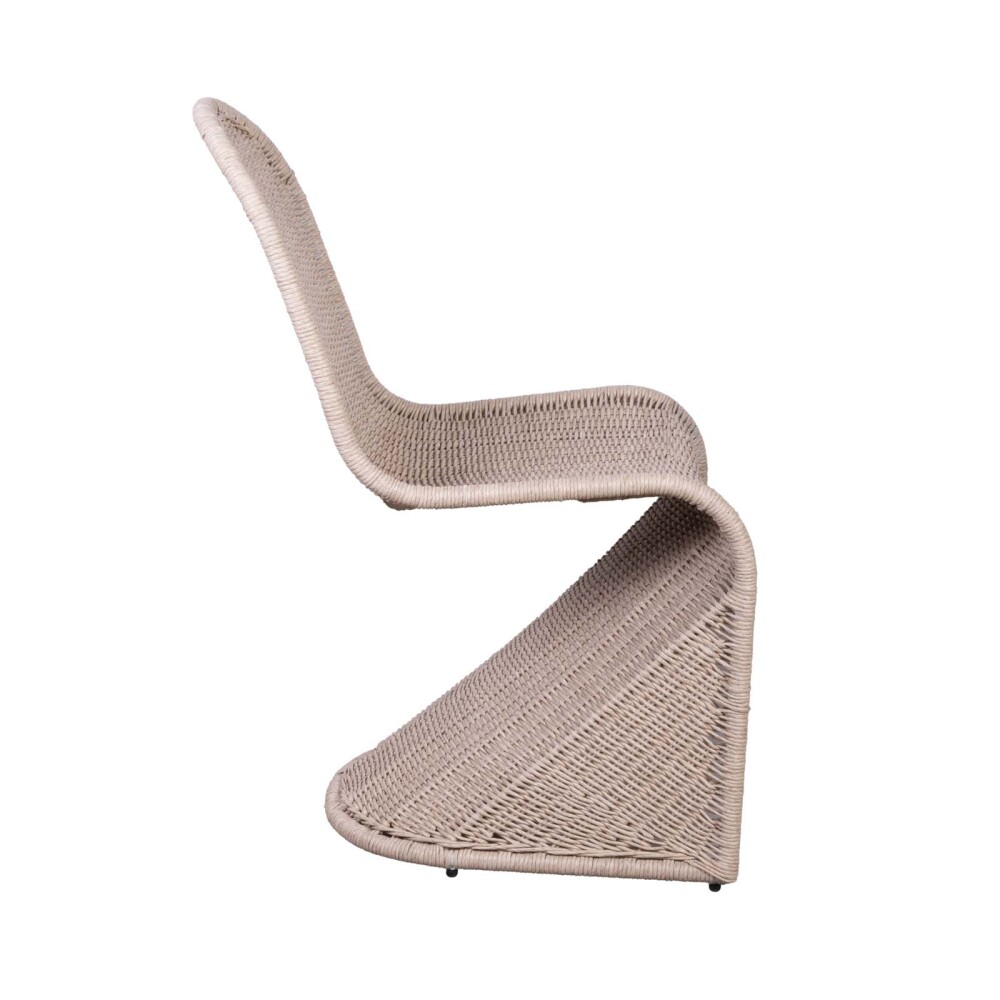 SILLA DE COMEDOR RATTAN-Y-METAL NATURAL-BEIGE BILLY