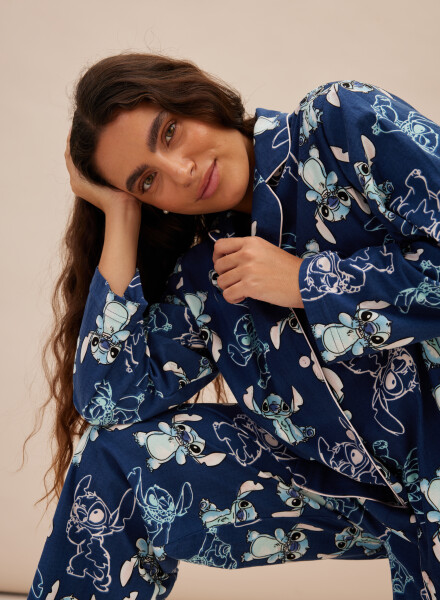 Pijama americano stitch Azul