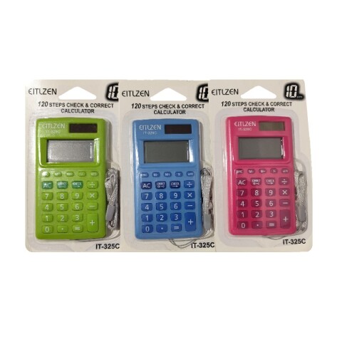 3x2 OUTLET Calculadora Eitlzen con cuerda It-325C 4 colores 3x2 Outlet Calculadora Eitlzen Con Cuerda It-325c 4 Colores