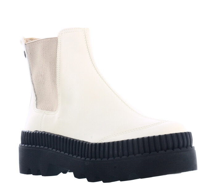 Bota LOLE con elastico lateral y puntera de goma Offwhite