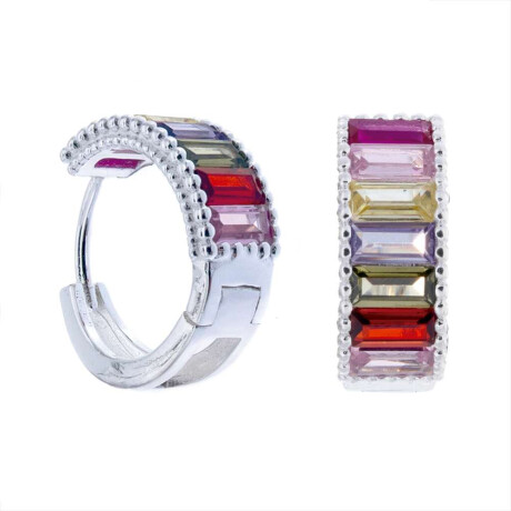 Par De Aros De Plata 925 Con Circonias