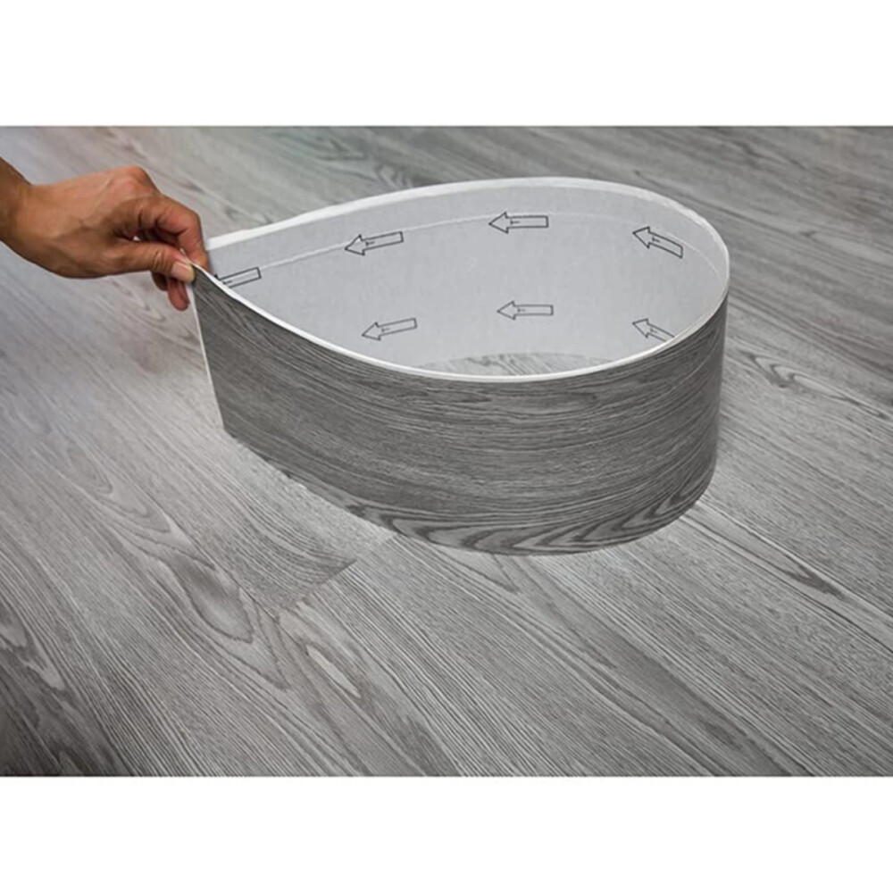 Vinílico autoadhesivo piso PVC 1m2 = 7 placas Gris