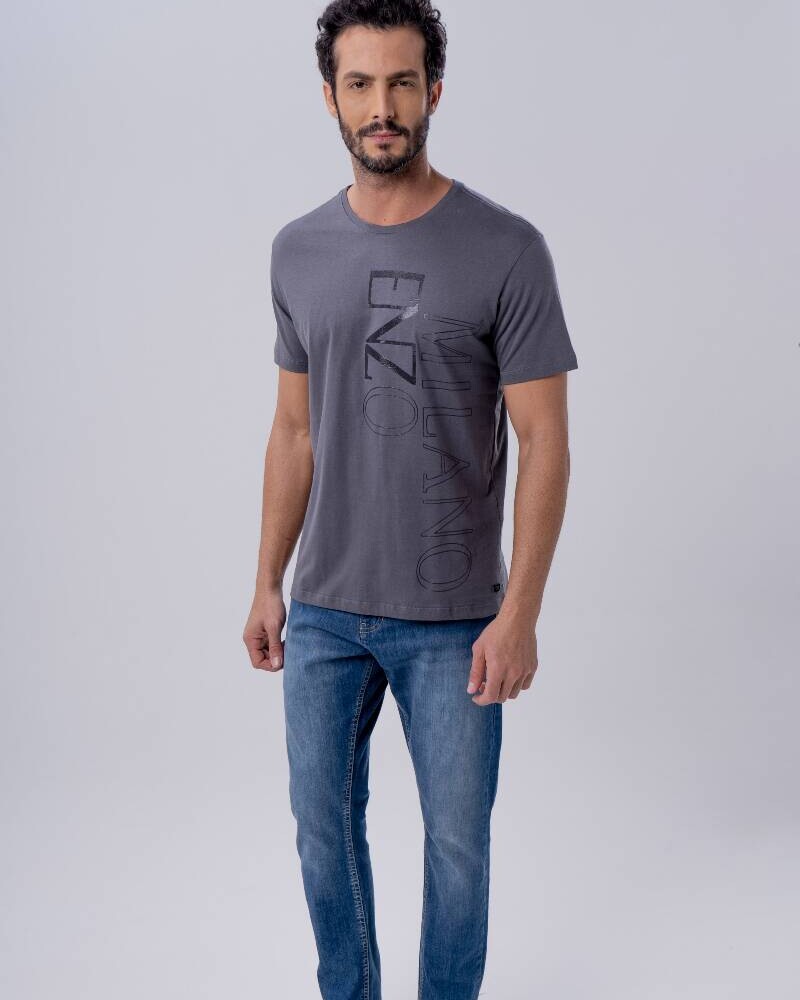 Remera manga corta Gris oscuro