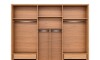 Ropero con Espejo 6 puertas - Moderna Marrón