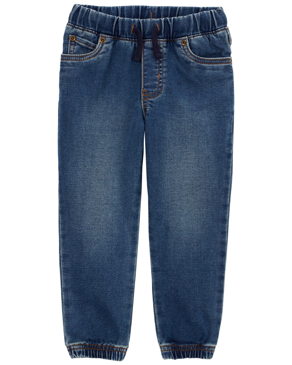 Pantalón jean con cordón 